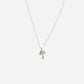 Mushroom Necklace Silver