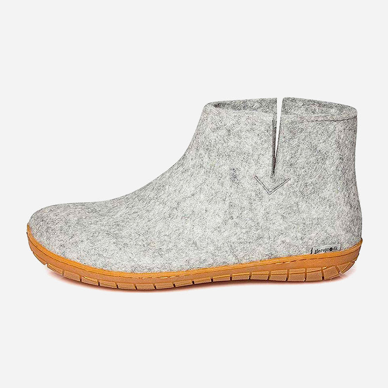 Low Boot Grey Rubber