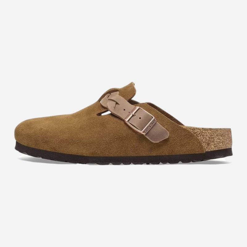 Boston Braided Mink Suede Leather Narrow