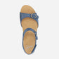 Tricia Blue Milled Burnished