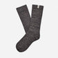 Rib Knit Slouchy Crew Grey/Black