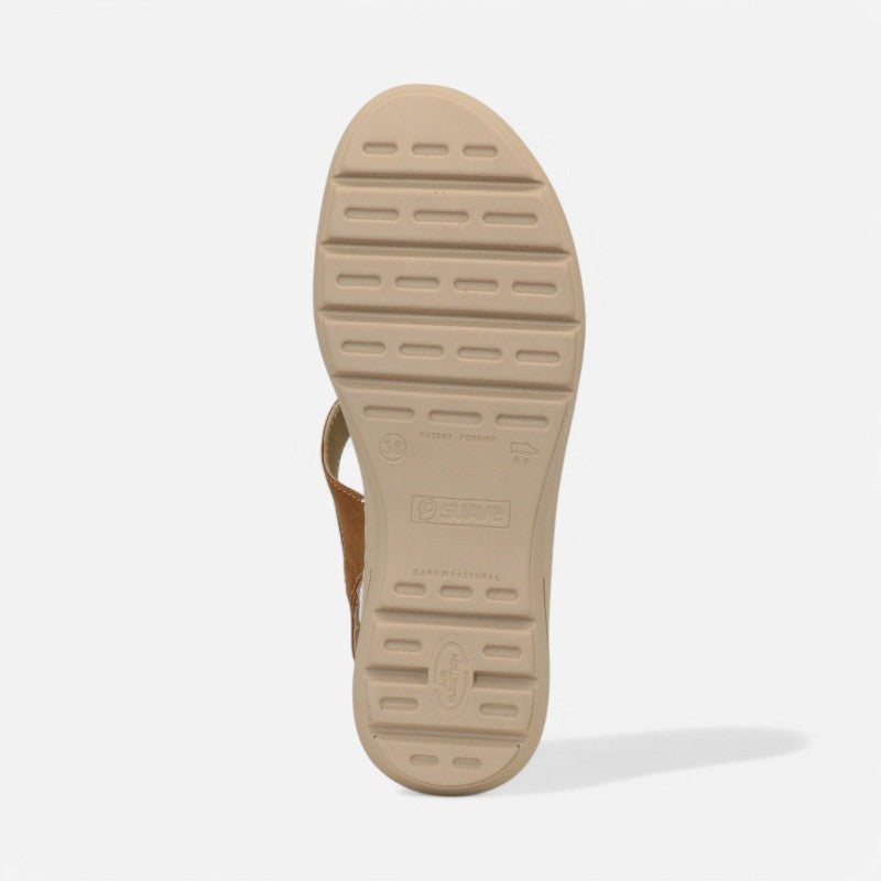 Krabi Sandal Tan/Gold Combi