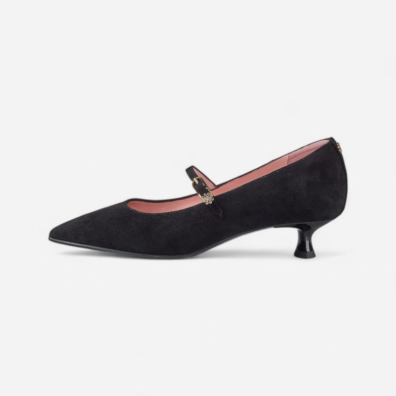 Rosalie Black Suede