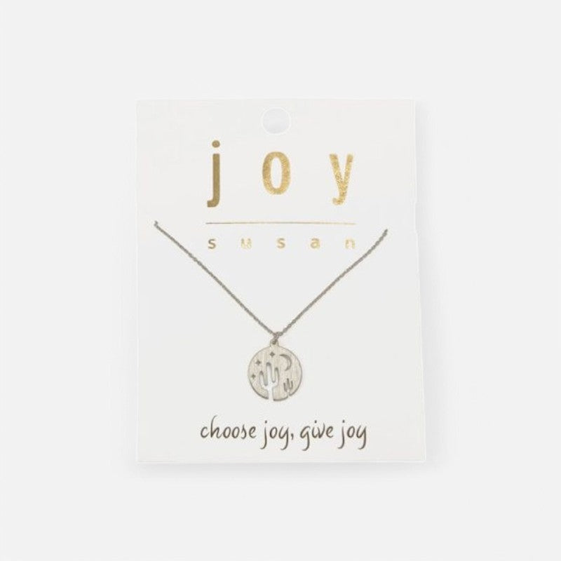 Starry Desert Night Cutout Necklace Silver