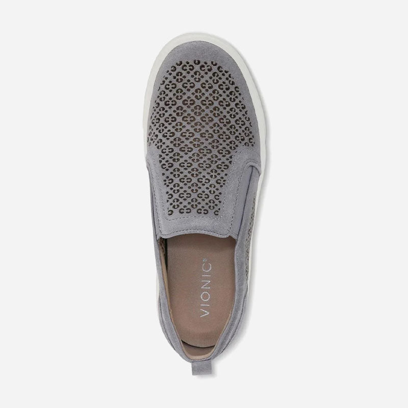 Kimmie Perf Slate Suede