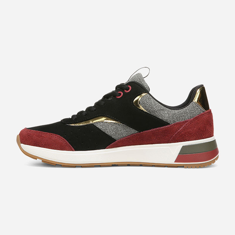 Nova Black/Shiraz Nubuck Suede